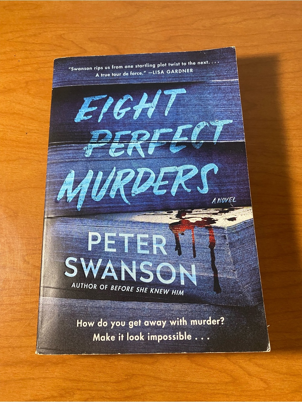 Eight Perfect Murders - Blue Paperback Novel